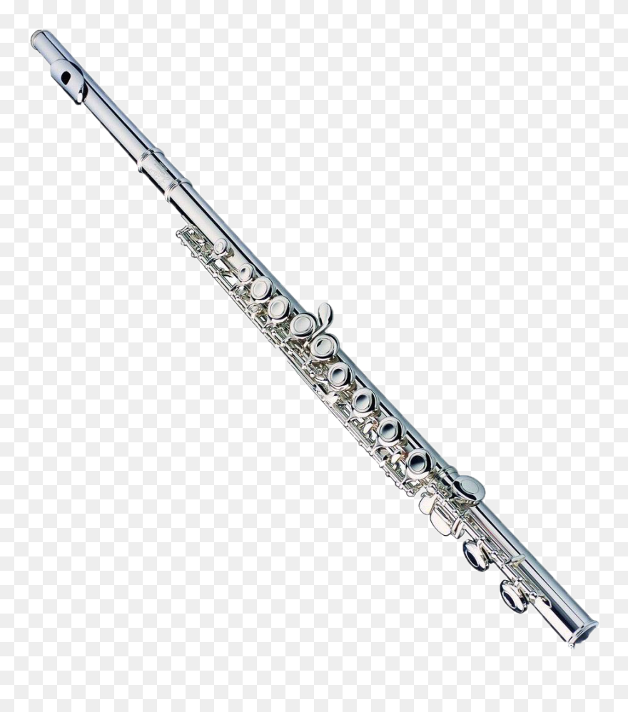 Western Concert Flute Musical Instrument - Flute Transparent Background Clipart