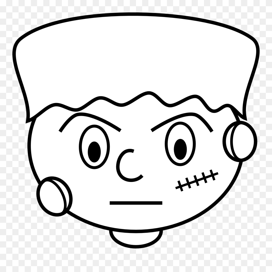 Frankenstein Clip Art - Frankenstein Clipart Black And White - Png Download
