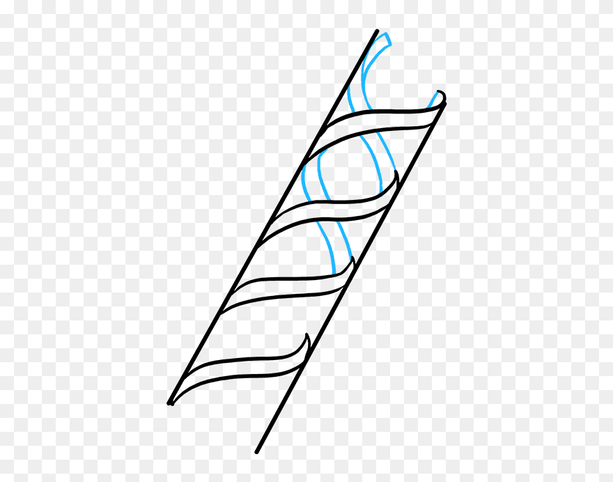 How To Draw Dna - Dna Drawing Easy Step By Step Clipart