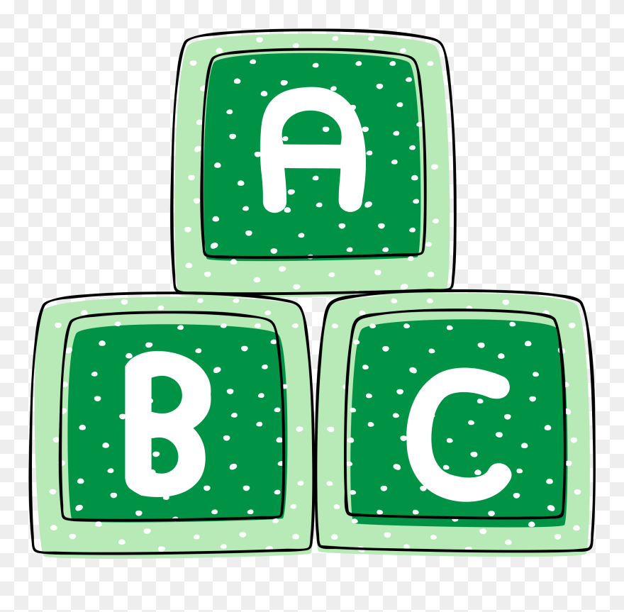 Pink Baby Blocks Clipart - Png Download