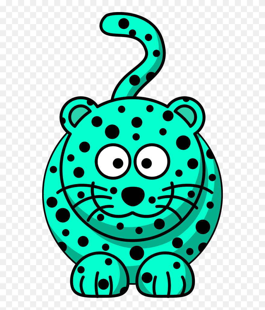 Transparent Moana Clipart - Amur Leopard Cartoon - Png Download