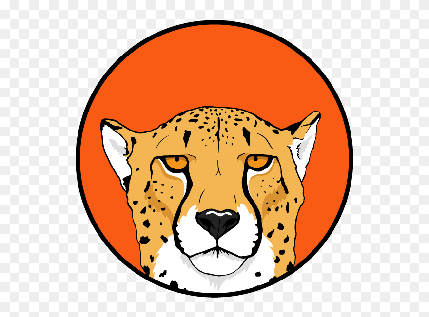 Cheetah Head Logo - Logo Cheetah Png Clipart