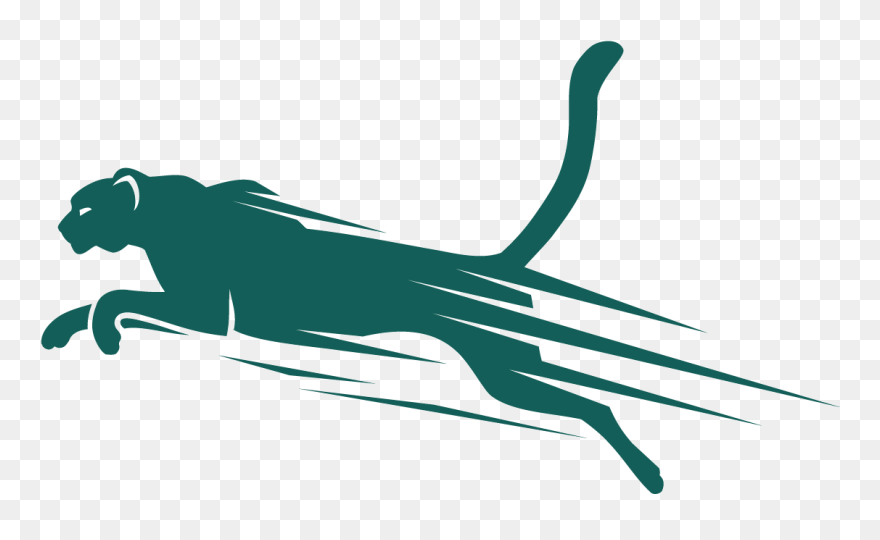 Running Cheetah Transparent Image - Cheetah Logo Png Clipart