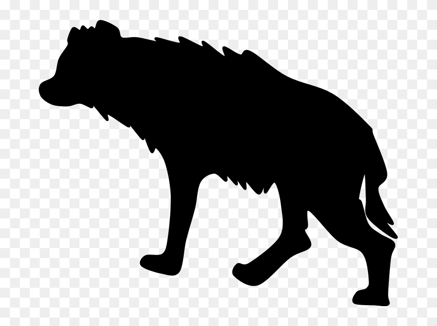 Cheetah Silhouette Png - Hyena Silhouette Png Clipart