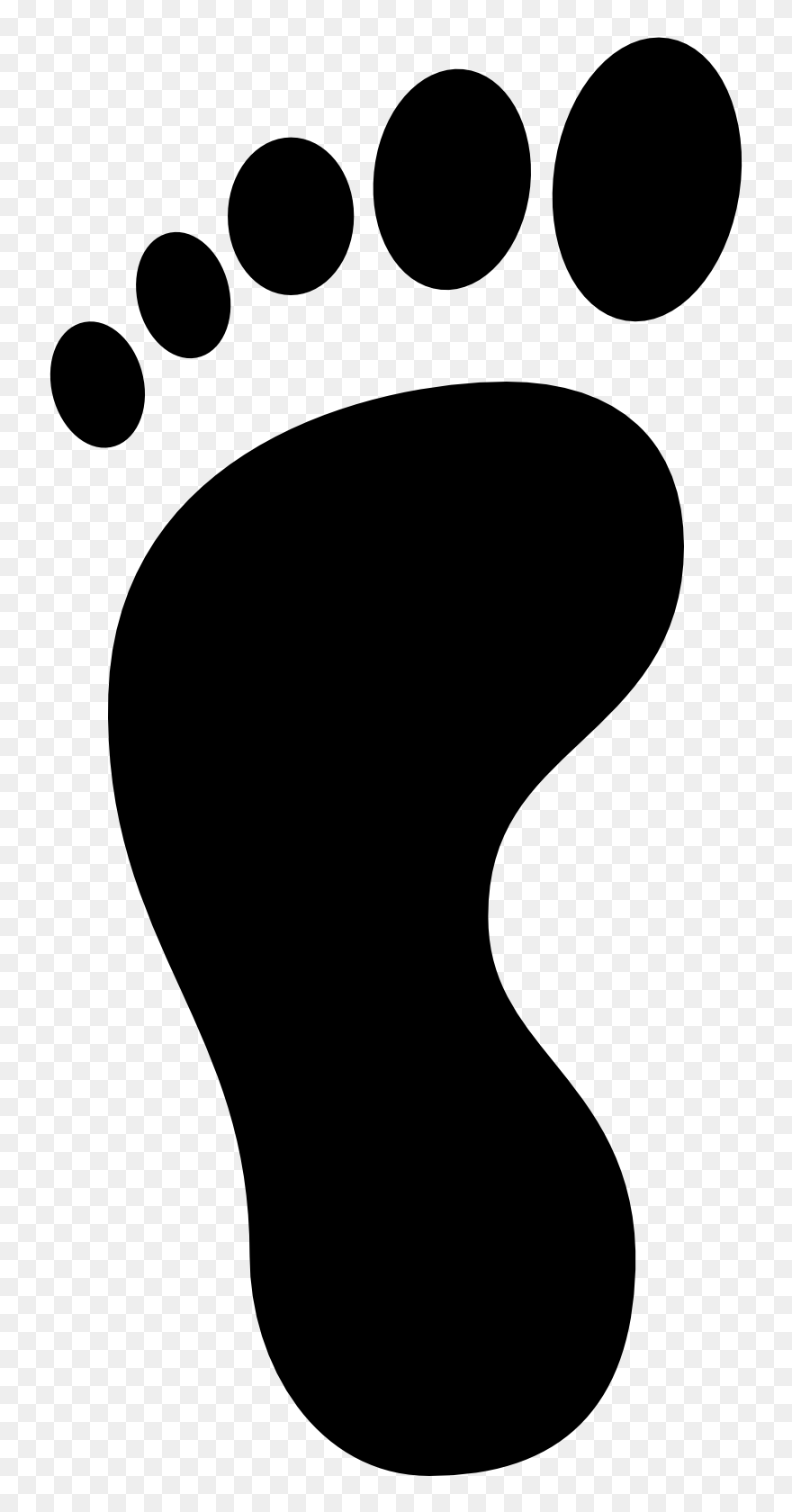 Transparent Foot Clip Art - Footprint Clipart - Png Download