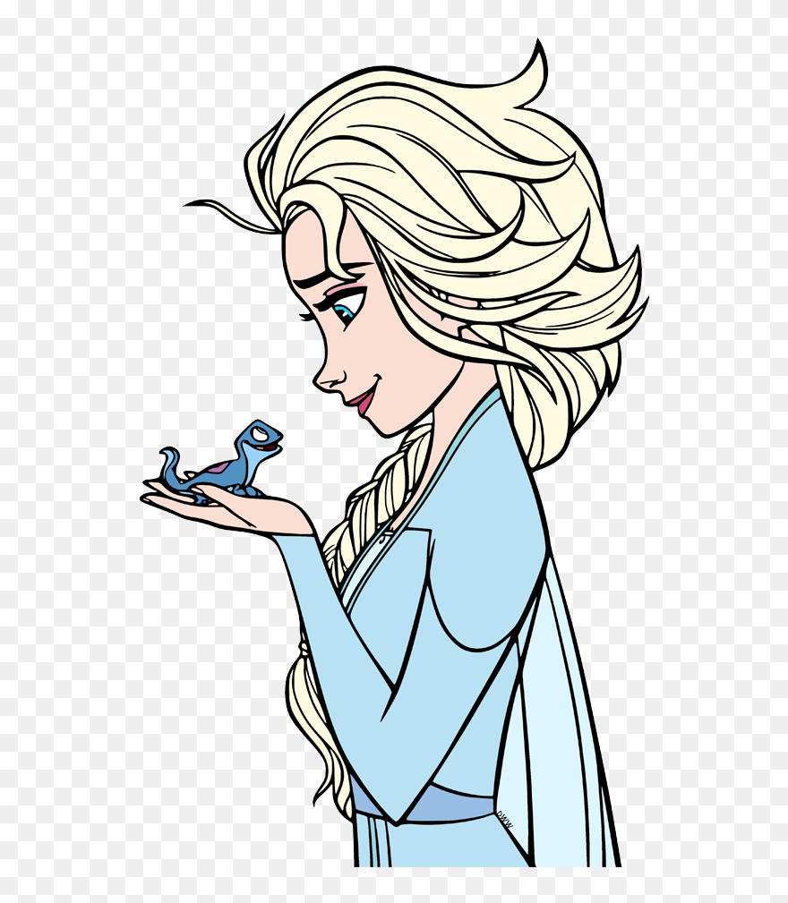 Elsa Frozen 2 Coloring Pages Clipart