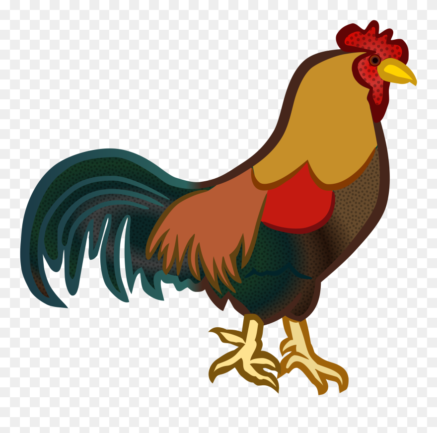 Transparent Hen Clipart - Transparent Rooster Clipart - Png Download
