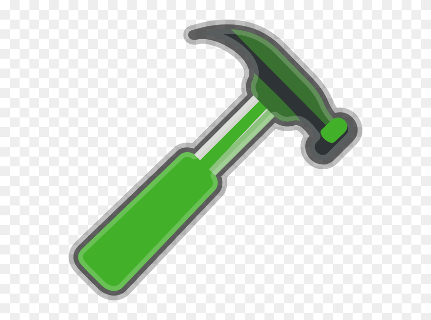 Gray Clip Art At Clker Com Vector - Green Hammer Clipart - Png Download