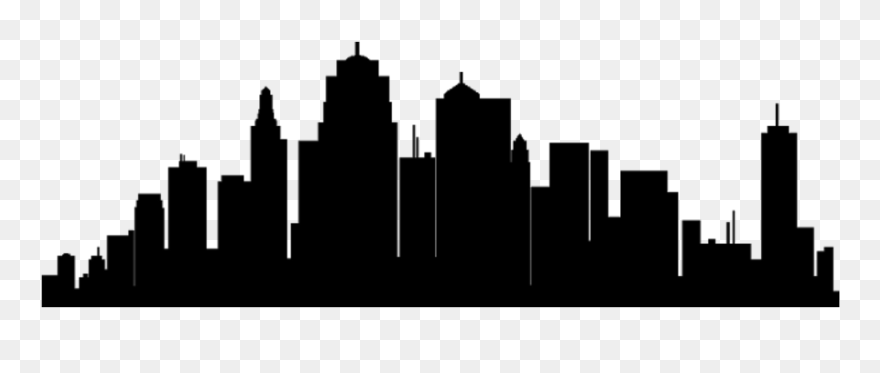 Cityscape Clipart Urban Community - Silhouette Boston Skyline Outline - Png Download