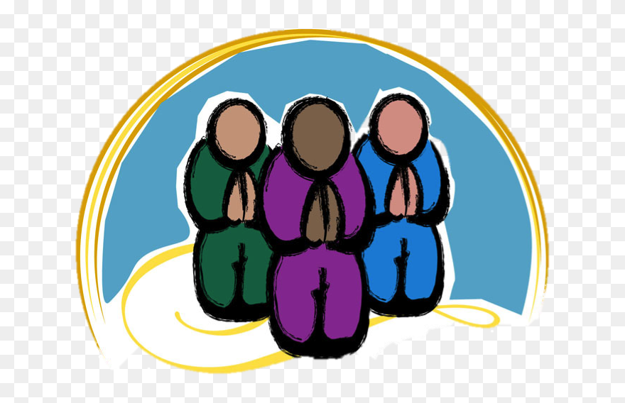 Saint Peter All Hallows - Clipart People Praying The Rosary - Png Download