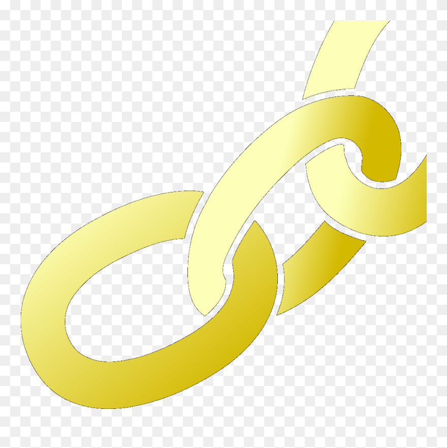 Chain Letter Brown Svg Clip Arts - Gambar Simbol Rantai Emas - Png Download