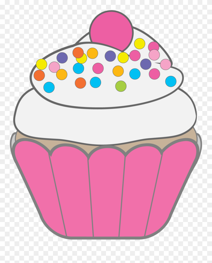 Clip Art Cup Cake - Png Download