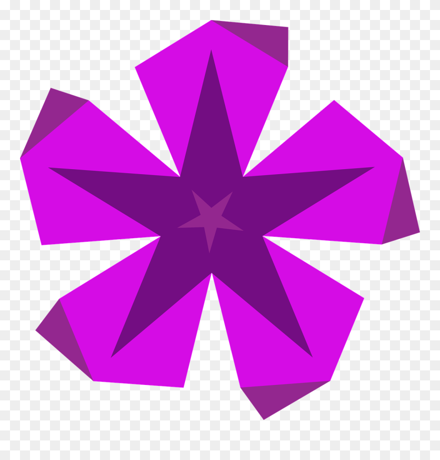 Transparent Purple Stars Clipart - Estrella Morada Png