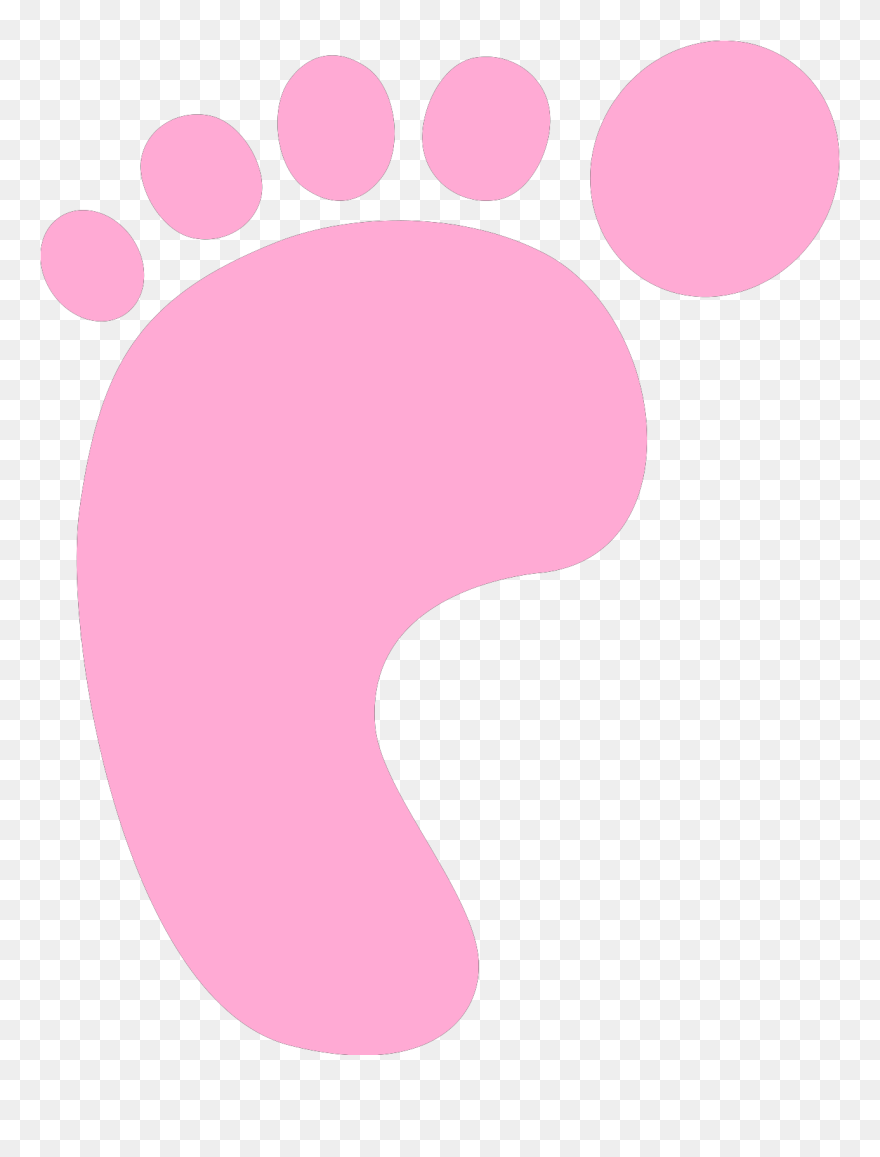 Pink Baby Foot Clip Art - Png Download