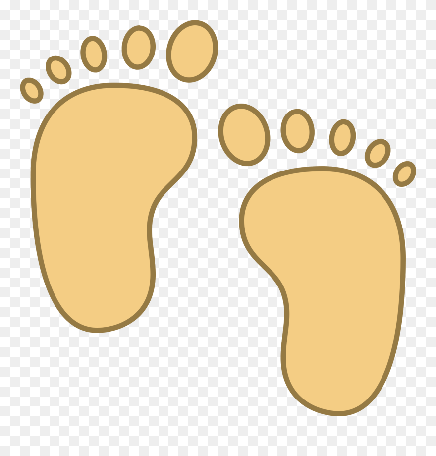 Baby Feet Icon - Toe Icon Png Clipart