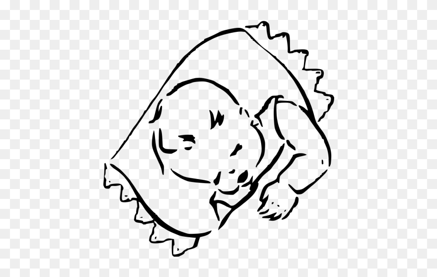 Baby Tux Png Images - Baby Sleeping Clip Art Transparent Png