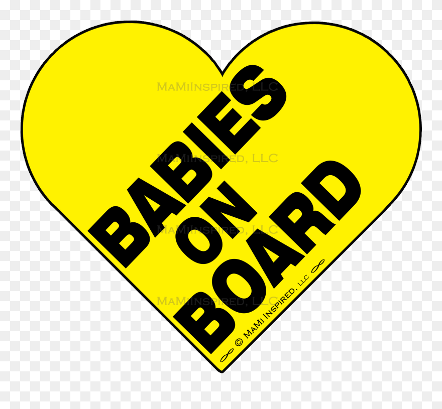 Transparent Baby Foot Clipart - Babies On Board Car Sign - Png Download