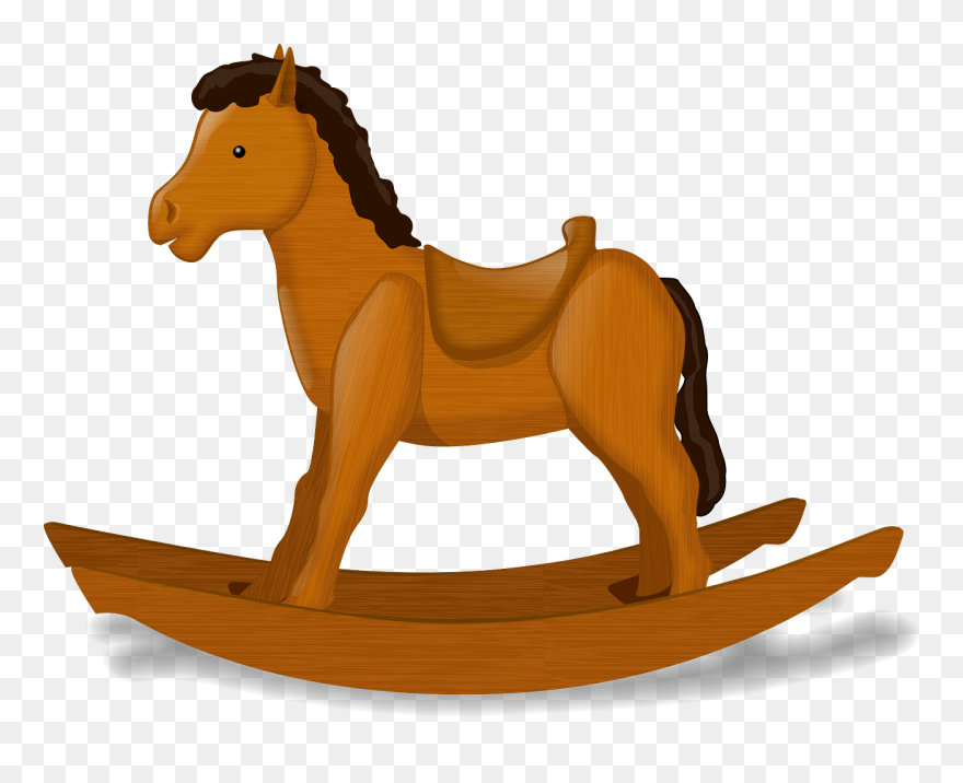 Pony Clipart Foot - Rocking Horse Clip Art - Png Download