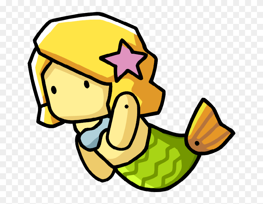 Scribblenauts Mermaid Clip Arts - Scribblenauts Mermaid - Png Download