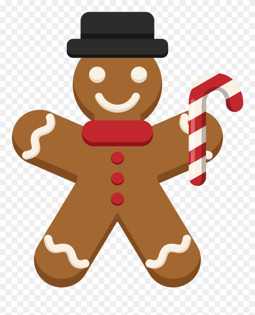 The Gingerbread Man Christmas Day Image - Christmas Gingerbread Man Png Clipart