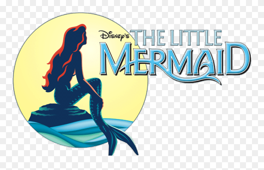 The Little Mermaid Ariel King Triton Logo The Walt - Little Mermaid Logo Transparent Clipart