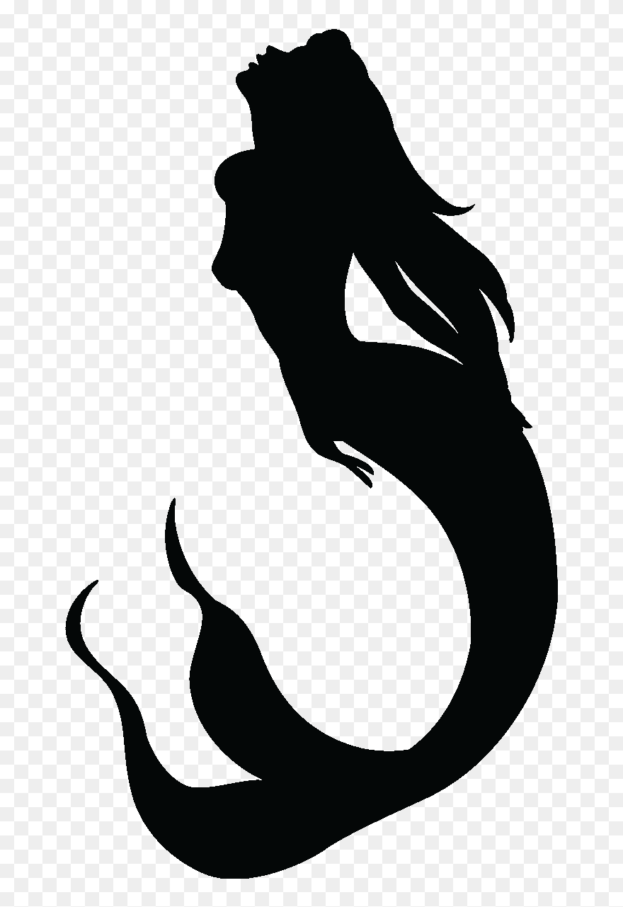 Mermaid Png Photo - Transparent Mermaid Silhouette Clipart