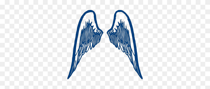 Blue Wings Png Icons - Angel Wings Png Outline Clipart