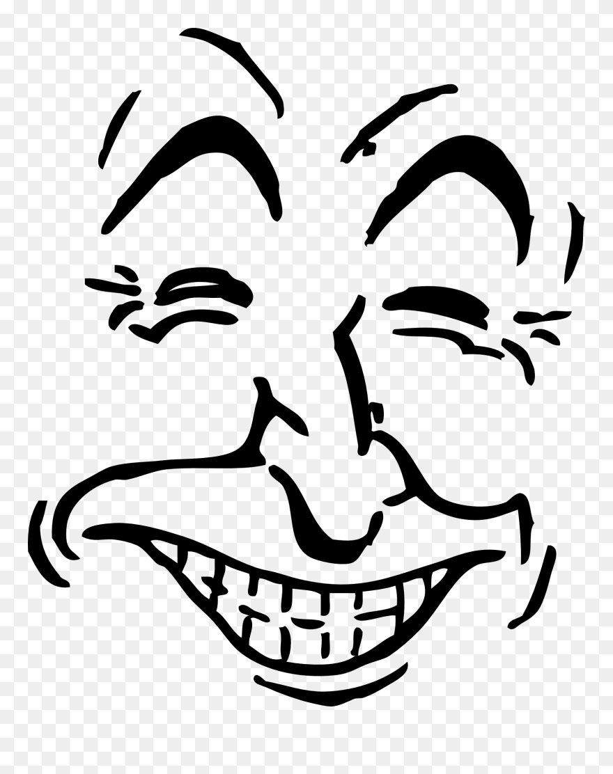 Funny Clipart Faces - Png Download