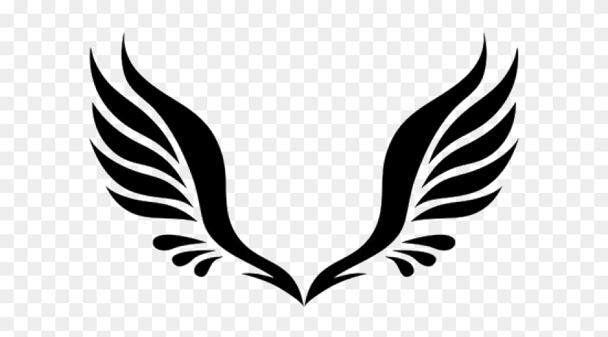 Black Wings - Clipart Wings Transparent Background - Png Download