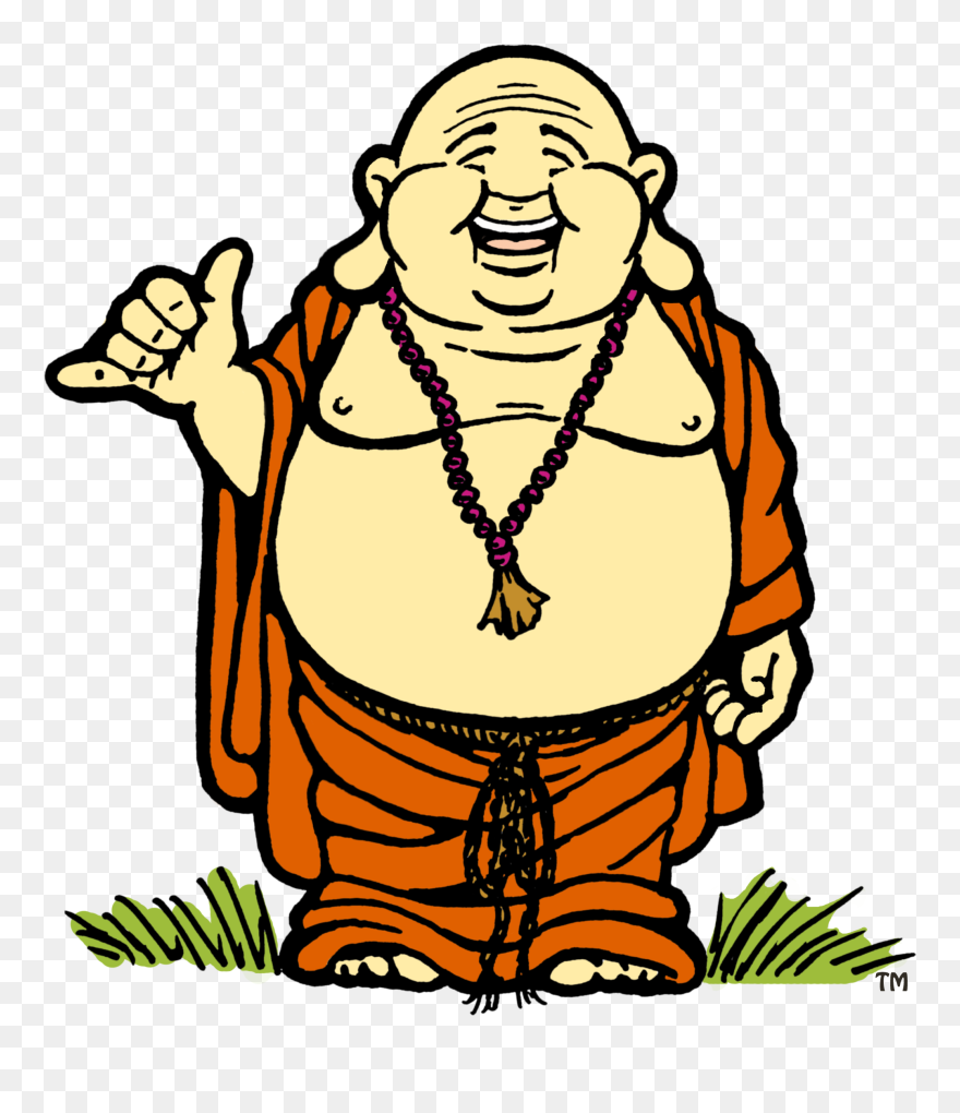 Drawing Chinese Laughing Buddha - Happy Birthday Buddha Meme Clipart