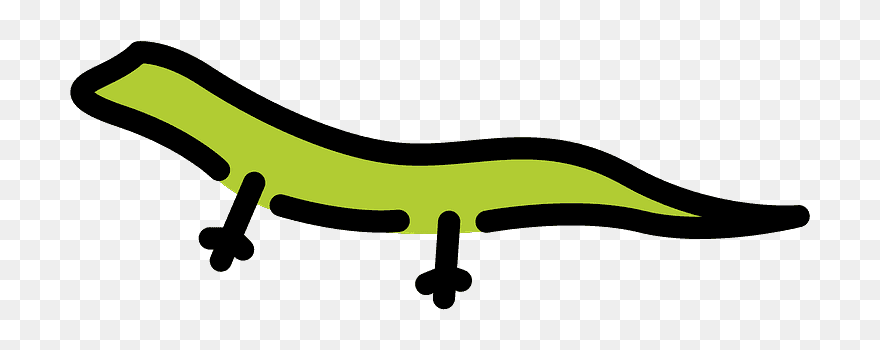 Lizard Emoji Clipart - Skink - Png Download