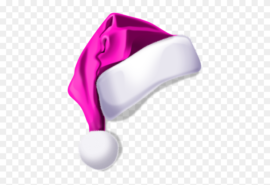 Pink Santa Hat Png - Png Christmas Hat Clipart