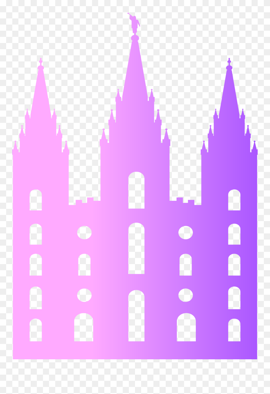 Salt Lake Temple Church Office Building Logan Utah - Salt Lake Temple Svg Clipart