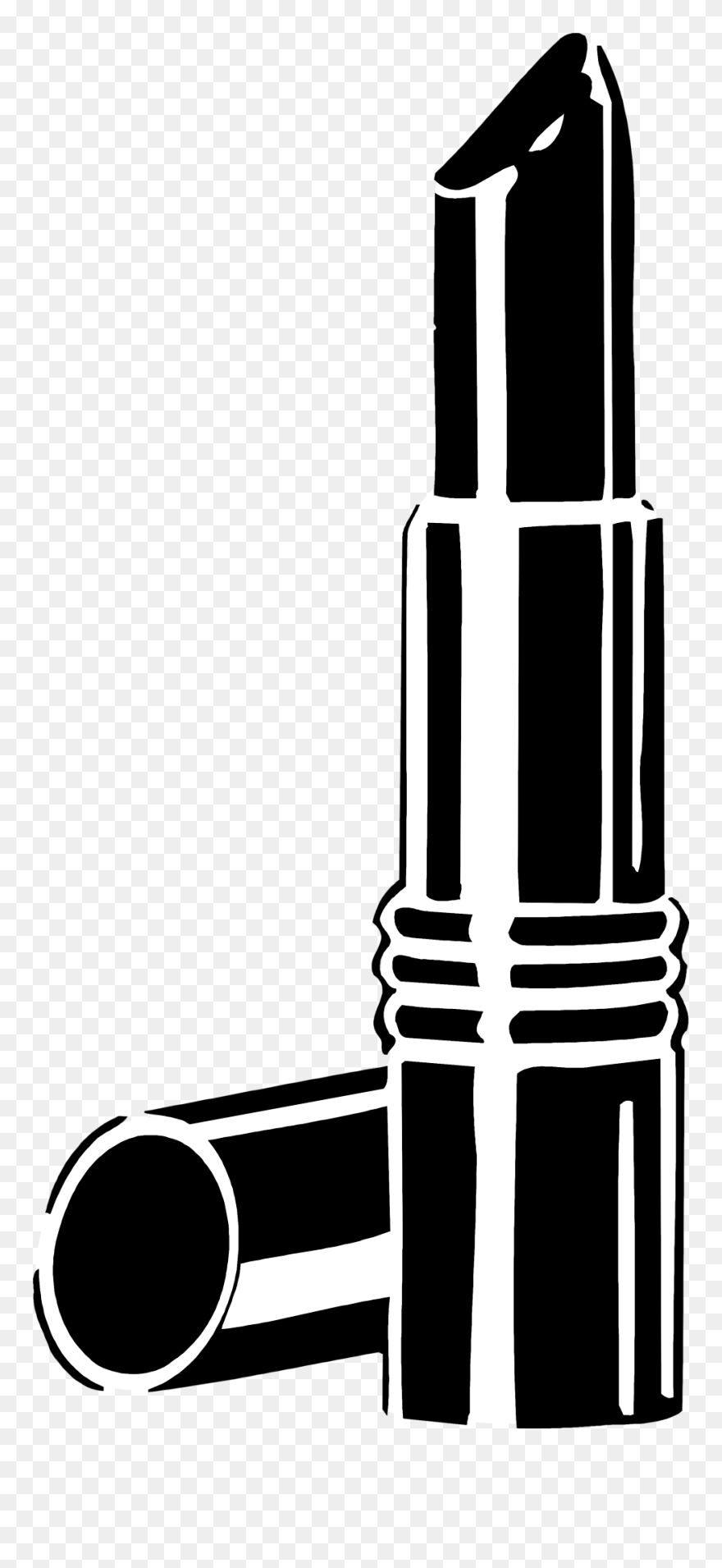 Makeup Black And White Clipart - Makeup Clipart Black And White - Png Download