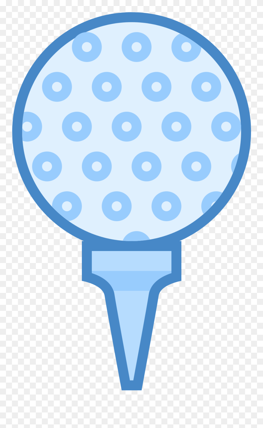 Golf Ball Icon Blue Png Clipart - Volkswagen Transparent Png