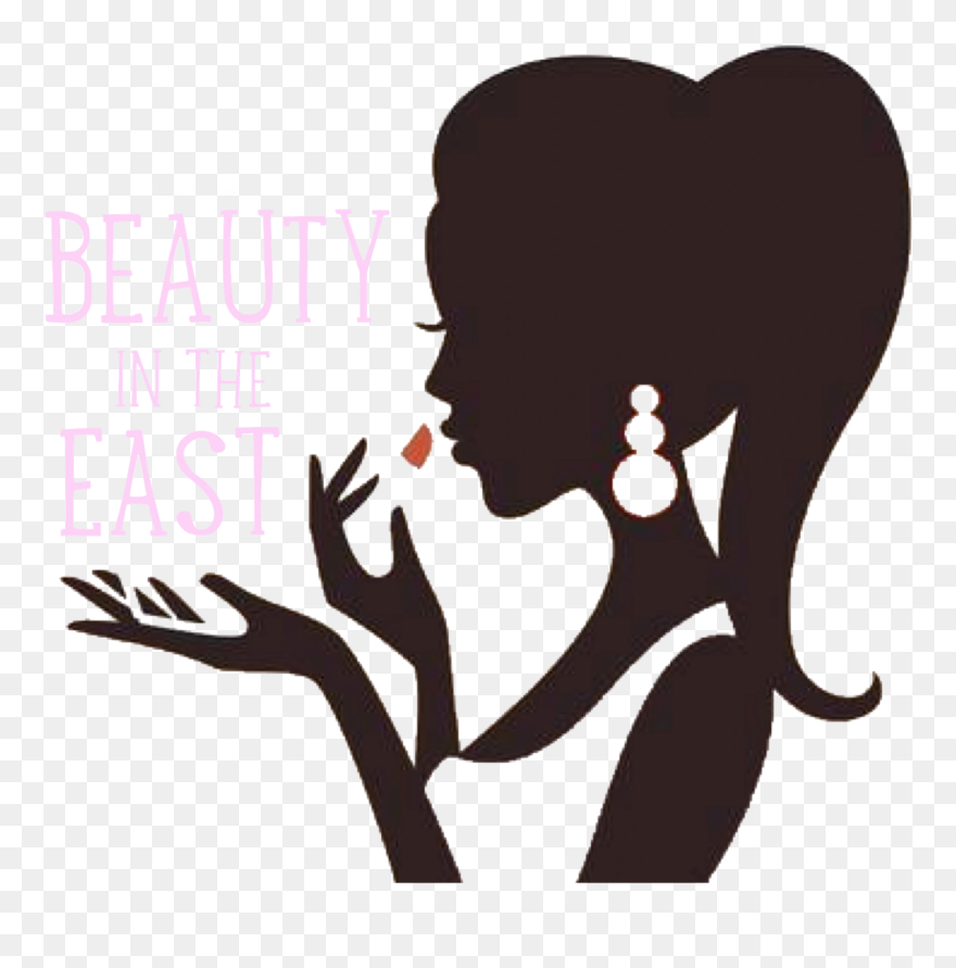 Transparent Bridesmaid Silhouette Clip Art - Woman Putting On Lipstick Clipart - Png Download