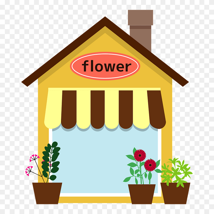 Flower Shop Clipart - Png Download