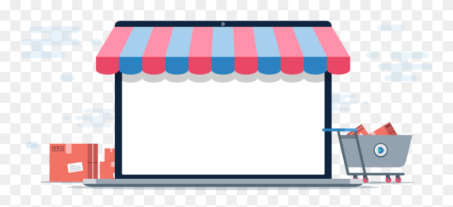 Shop Clipart Awning - Online Store Png Transparent Png