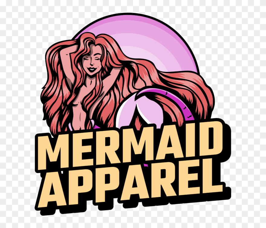 Beach Apparel Brand Logo Maker Featuring A Mermaid - Clothing Brand Logos Clipart