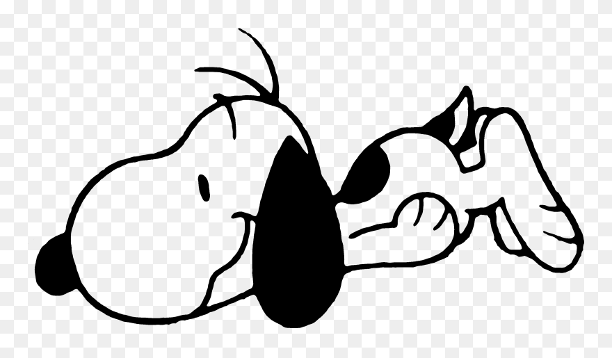 Snoopy Png - Snoopy Sleeping Transparent Png Clipart