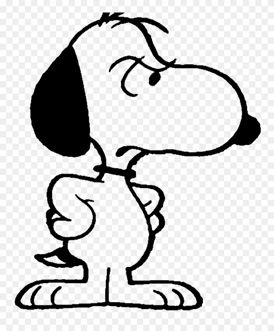 Angry Snoopy Clipart