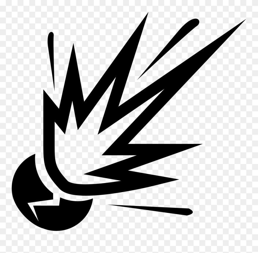Explosion Clipart Svg - Bomb Explosion Icon - Png Download
