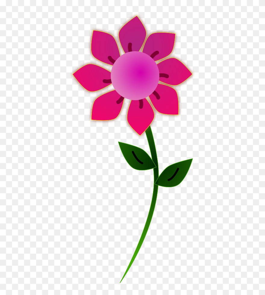 Transparent Flower Border Clipart - Flower Clipart Png