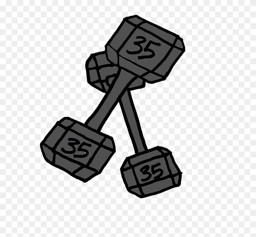 Dumbbell Clipart Fitness Class - Clip Art - Png Download