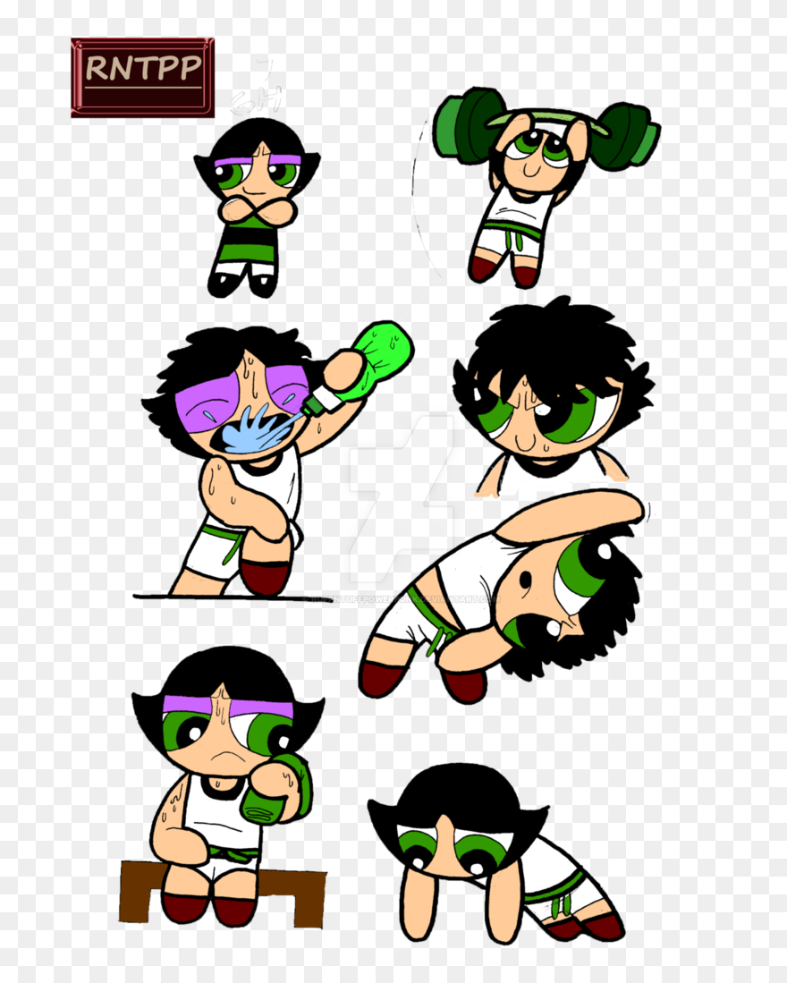 Gymbunny Buttercup Workout By Ruffntuffpowerpunk - Buttercup Workout Clipart