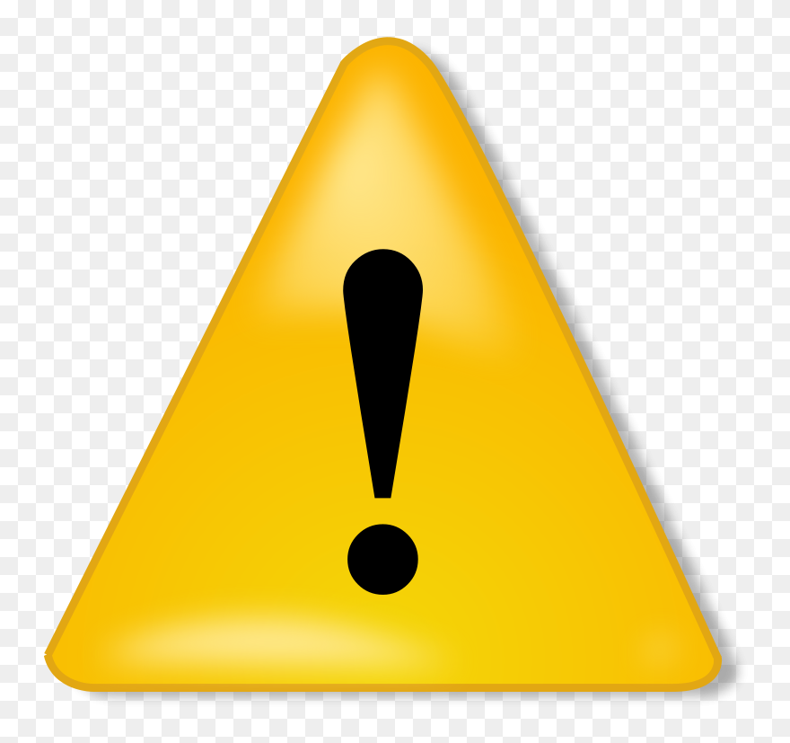 Caution Sign Clip Art - Alert Icon - Png Download