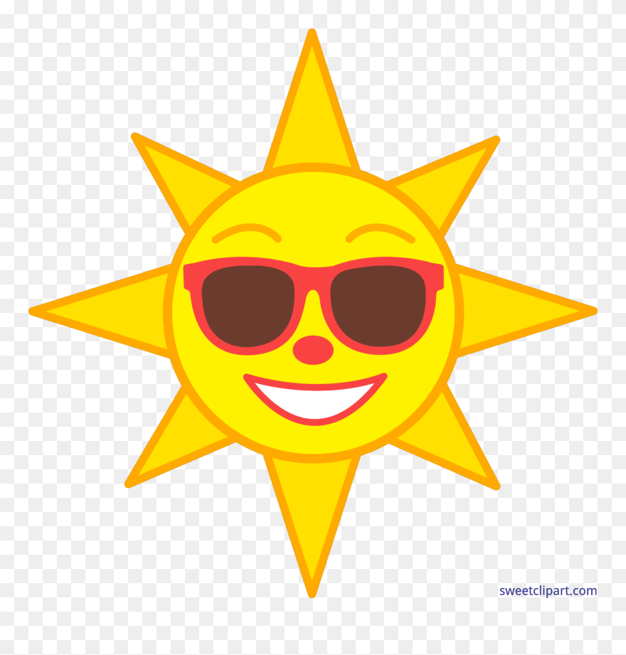 Clipart Of Sun Clip Art Royalty Free Stock Happy Sun - Cartoon Sun Clip Art - Png Download