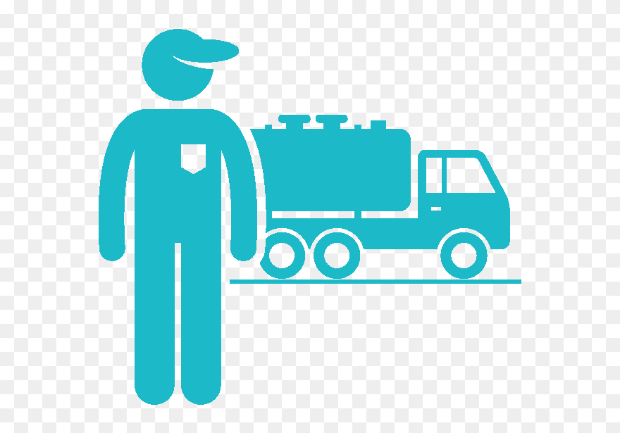 Courier Service Black And White Clipart