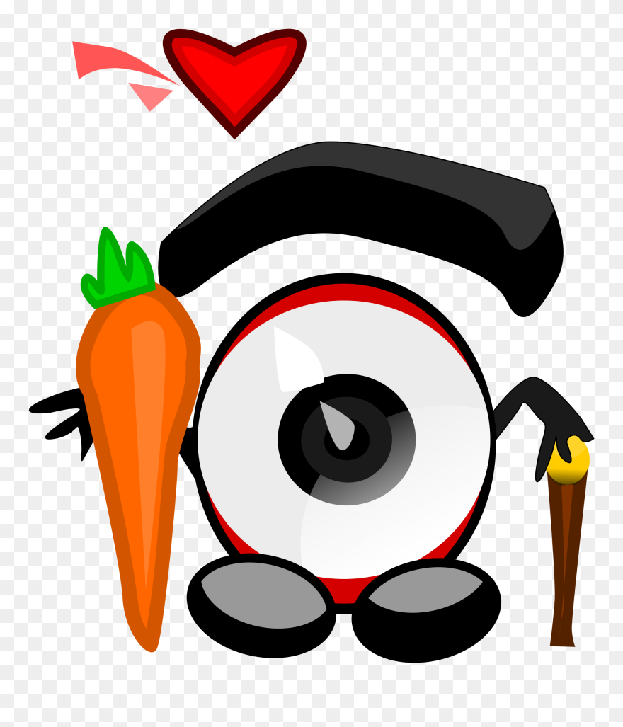 Computer Icons Drawing Line Art Carrot Free Commercial - Carrot And Eye Clipart