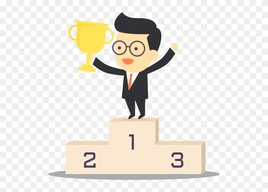 Winner Podium Clipart Png Transparent Png , Png Download - Podium Winner Clipart